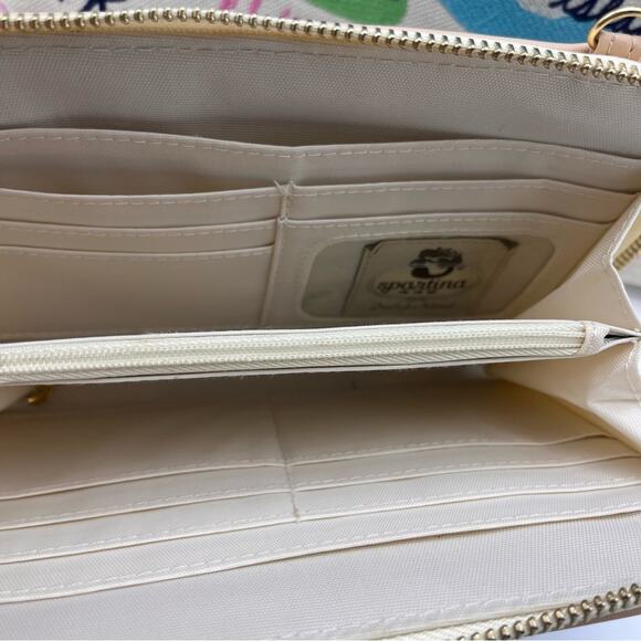 Spartina 449 Sea Islands Embroidered Large Fringe Tote Bag and Wallet Set RARE - Picture 13 of 15